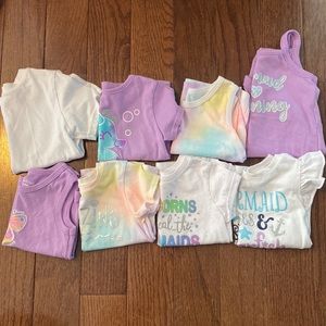 Garanimals 18m Summer Girls 8 Piece Shirt Bundle